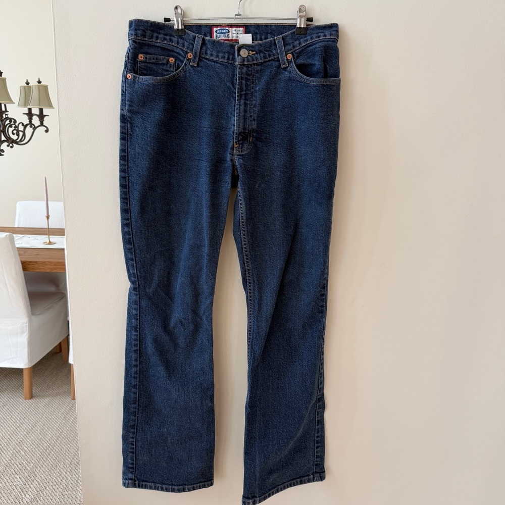 Vintage Old Navy Straight Leg Blue Jean Size 12